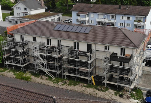 Sonnenkollektoren in Aadorf